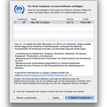 Mac OS X 10.7.3 Update