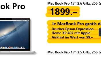 MacBook Pro und Drucker