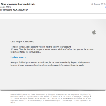 Apple Phishing Mail