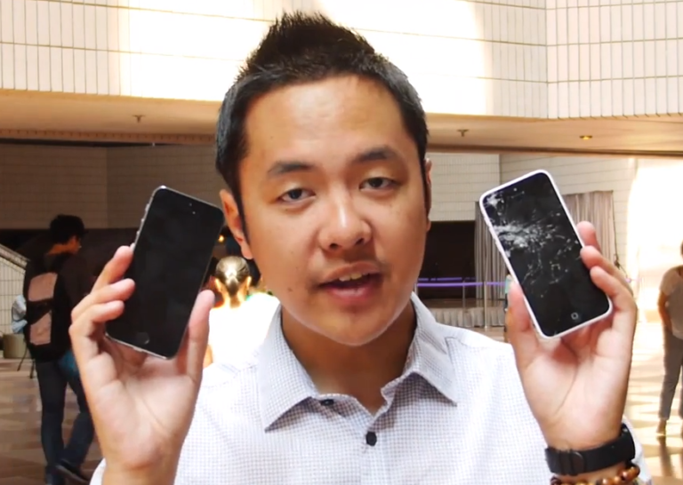 iPhone 5S und iPhone 5C im Fall-Test