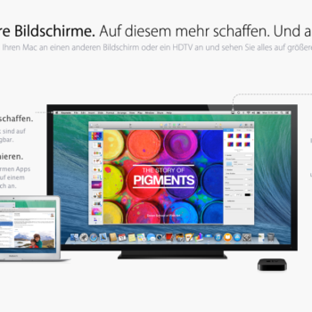 OS X Mavericks - Bildschirme