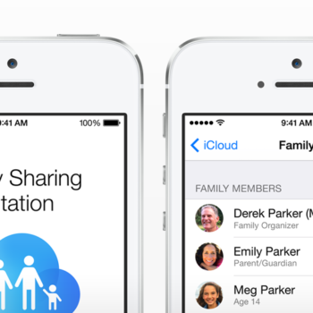 Familienfreigabe - Family Sharing mit iTunes Inhalten.