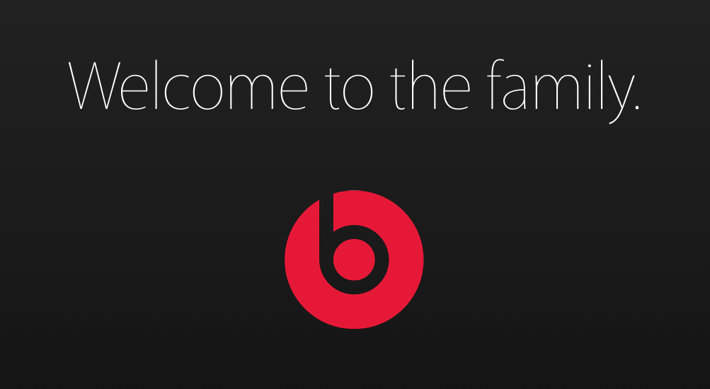 Beats, welcome to the Apple family.