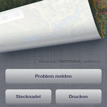Verkehrsdaten iOS 6 Karten App