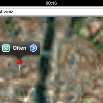 Apple Karten App - Olten, Schweiz