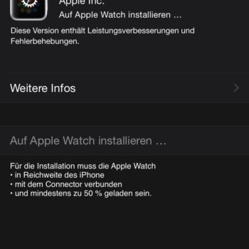 Update Apple Watch