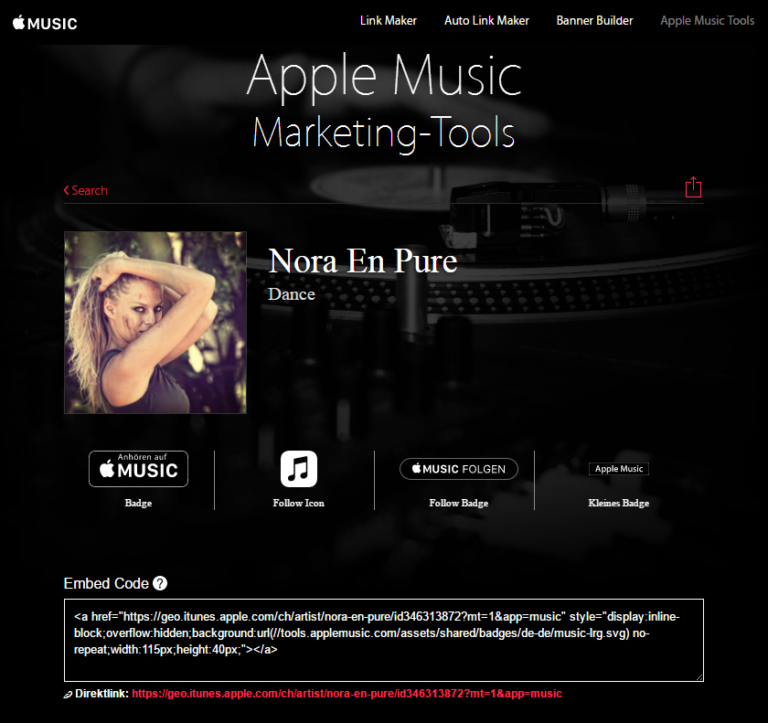 Apple Music Marketing Tool