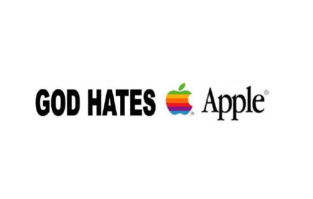 Gott hasst Apple.