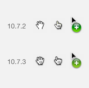 Icons im Mac OS X 10.7.3