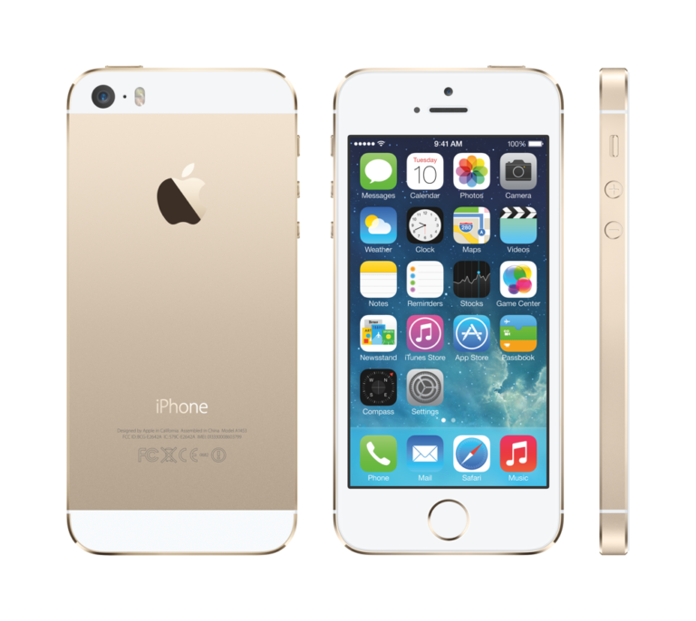 iPhone 5S Gold mit iOS7