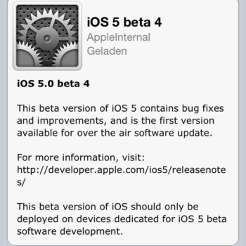 iOS 5 Softwareaktualisierung